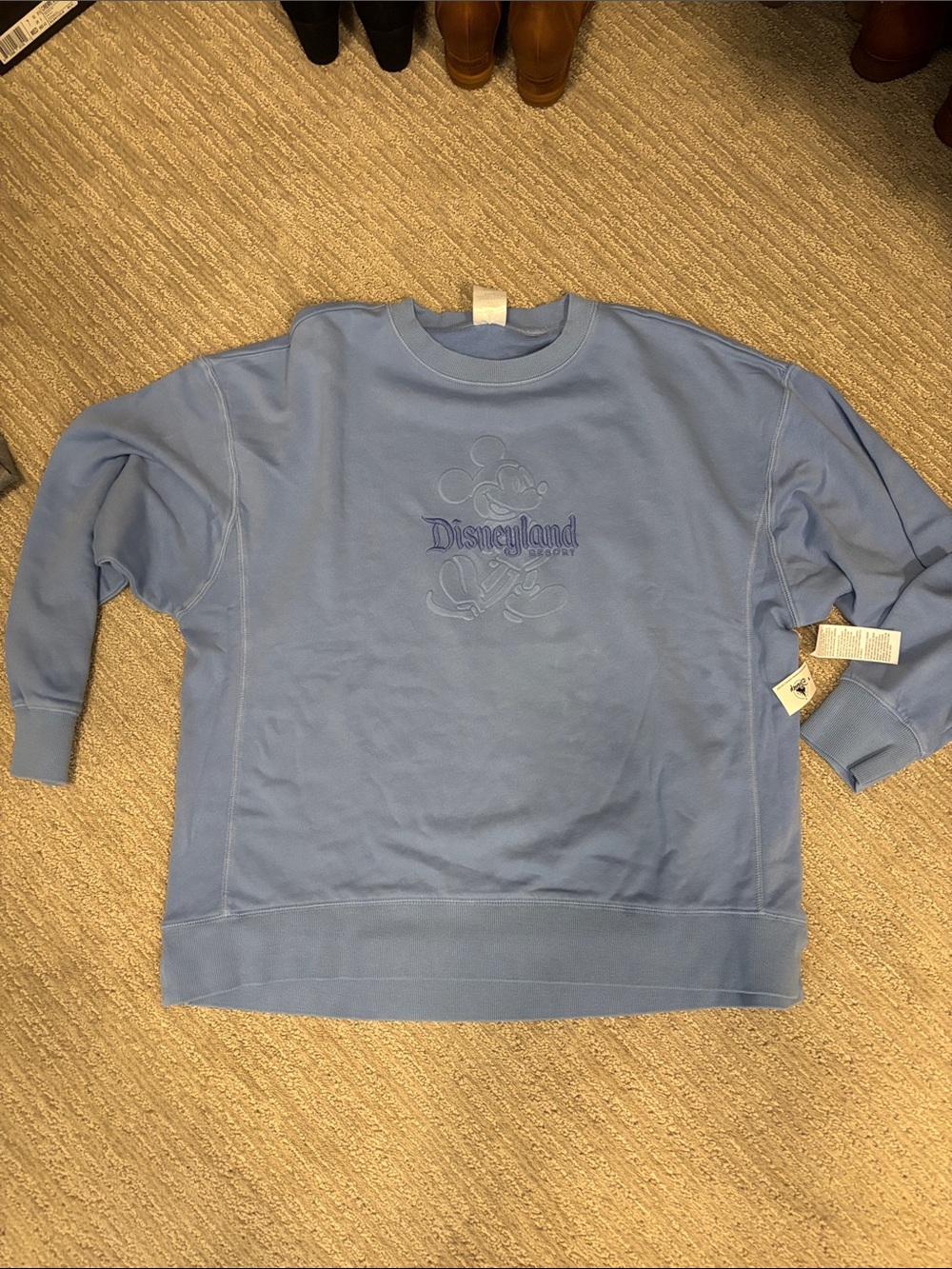Disney Women’s Light Blue Crewneck Sweatshirt